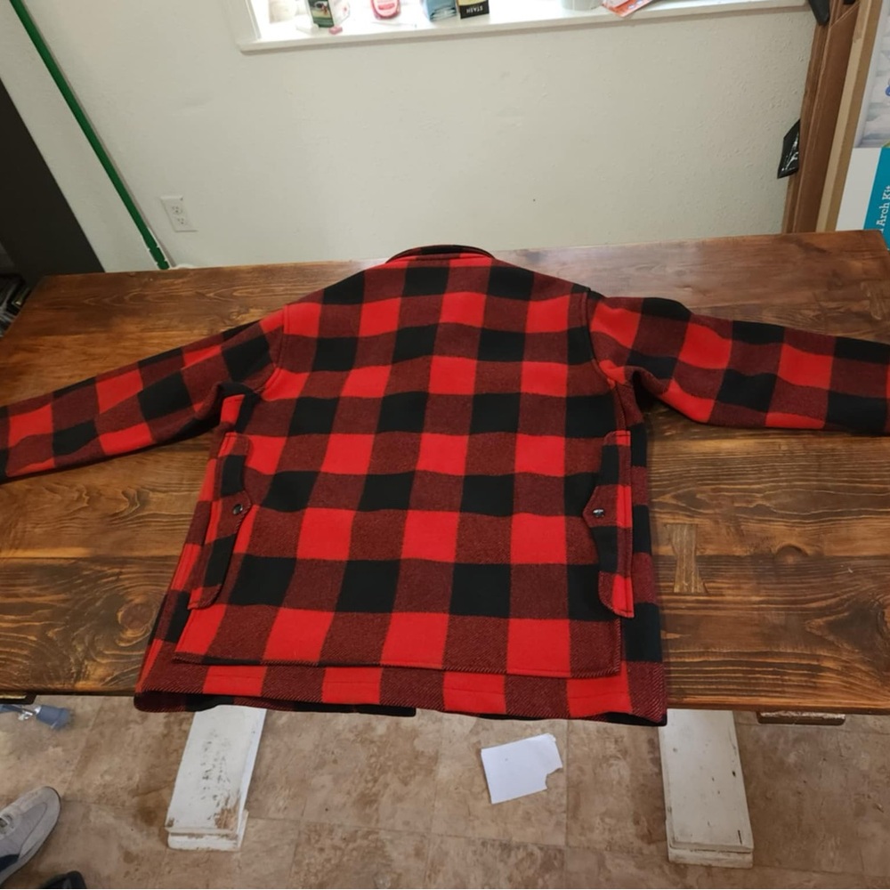 Pendleton Red and Black Lightweight Shirt Jacket - Picture 2 of 3